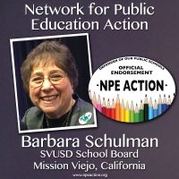 Barbara Schulman for SVUSD Board of Education