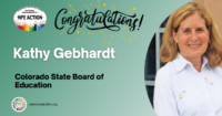 NPE Action endorses Kathy Gebhardt for  Colorado State Board of Education – 2nd Congressional District.