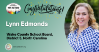 NPE Action endorses Lynn Edmonds for re-election to the Wake County School Board, District 5, North Carolina