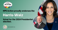 NPE Action proudly endorses Kamala Harris and Tim Walz for President and Vice President of the U.S.A.